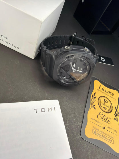 TOMI Octagonal Dual Display Sports Watch