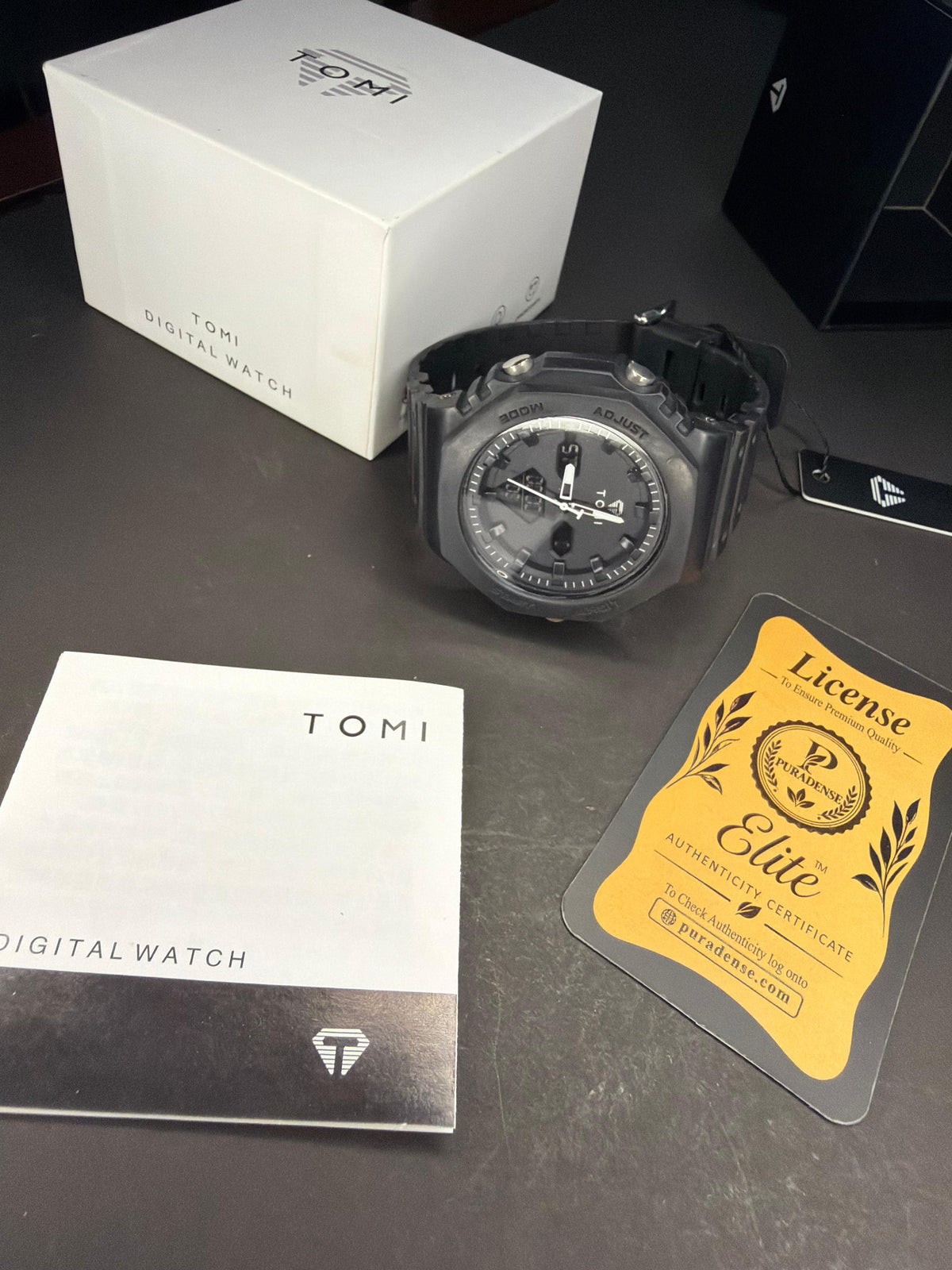 TOMI Octagonal Dual Display Sports Watch