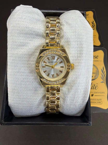 Petite Crystal Bezel full Golden
