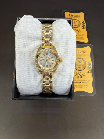 Petite Crystal Bezel full Golden