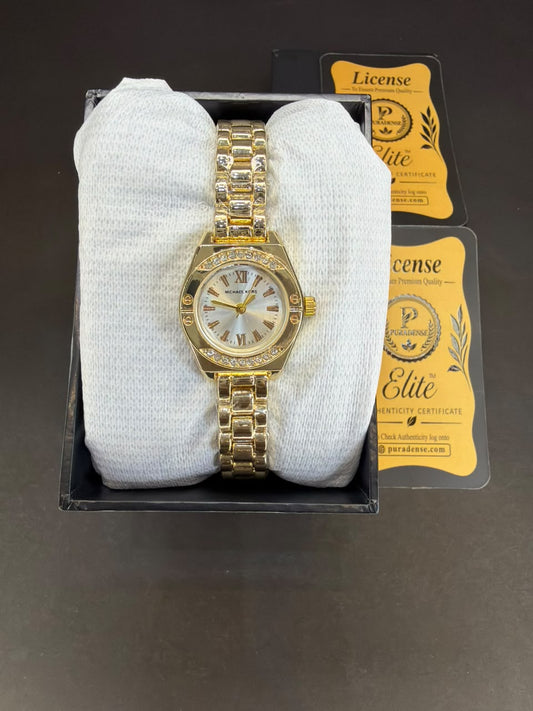 Petite Crystal Bezel full Golden