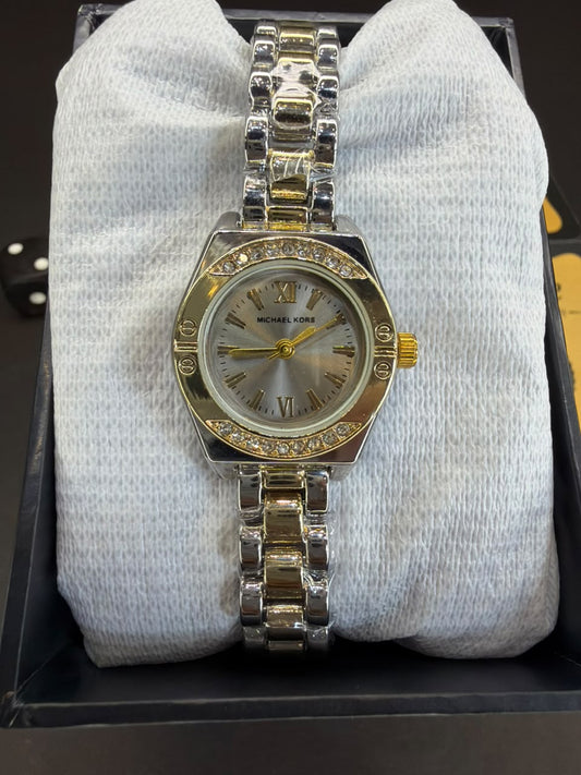 Petite Crystal Bezel Beige