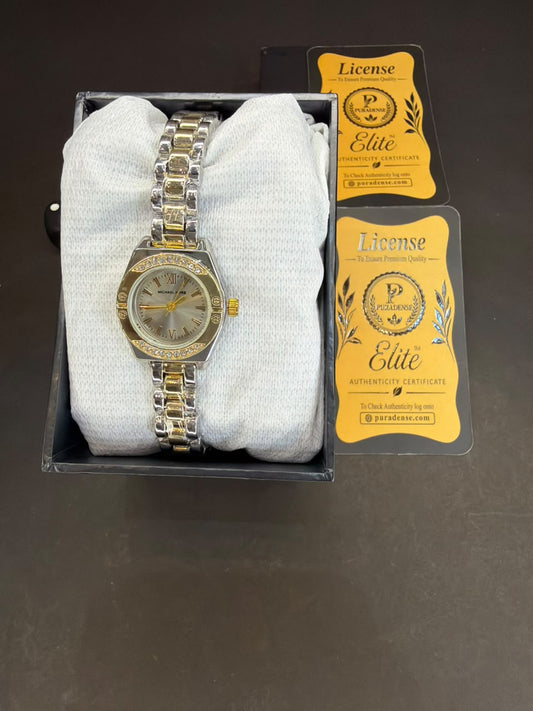 Petite Crystal Bezel Beige