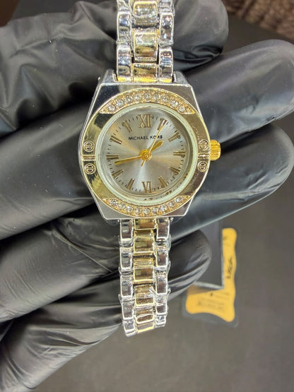 Petite Crystal Bezel Beige
