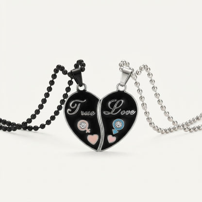 True Love Matching Couple Locket Set