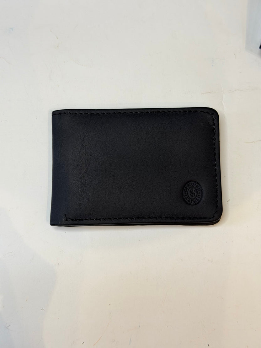 Puradense black Classic Cow Leather Wallet